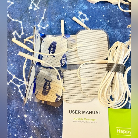 NWOT Auvon Rechargeable Tens Unit Muscle Stimulator - Picture 4 of 4